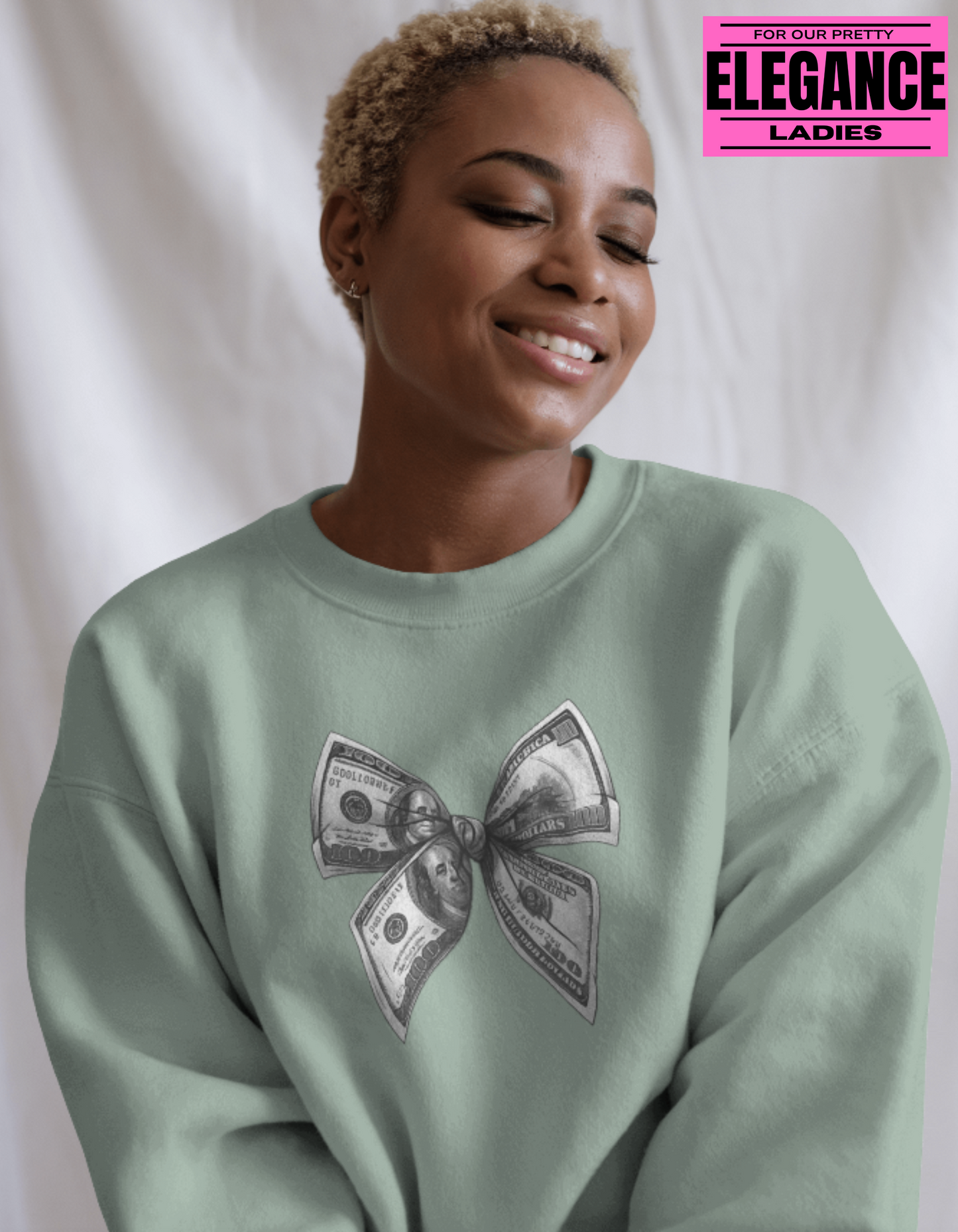 B MONEY || WOMEN'S CROPPED SWEATSHIRT || OZ
