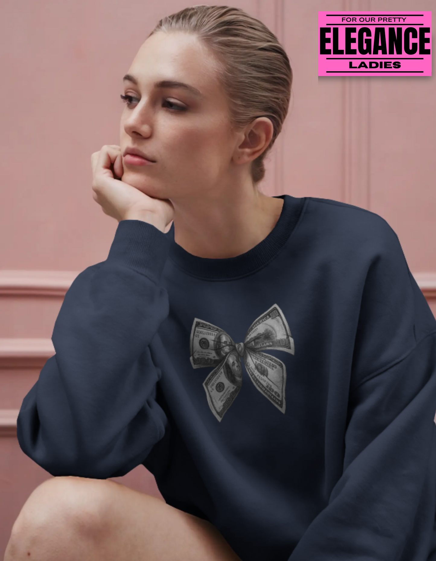 B MONEY || WOMEN'S CROPPED SWEATSHIRT || OZ