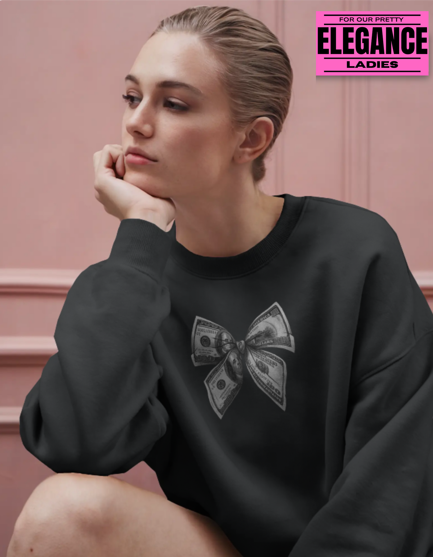 B MONEY || WOMEN'S CROPPED SWEATSHIRT || OZ